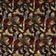 Sonia rouge/marron, tissu jacquard ameublement et siège Casal