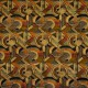 Sonia orange/beige, tissu jacquard ameublement et siège Casal