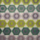 Manaus multi vert, tissu jacquard lavable aquaclean Casal