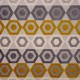 Manaus multi jaune, tissu jacquard lavable aquaclean Casal