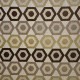 Manaus multi brun, tissu jacquard lavable aquaclean Casal