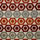 Manaus multi rouge, tissu jacquard lavable aquaclean Casal