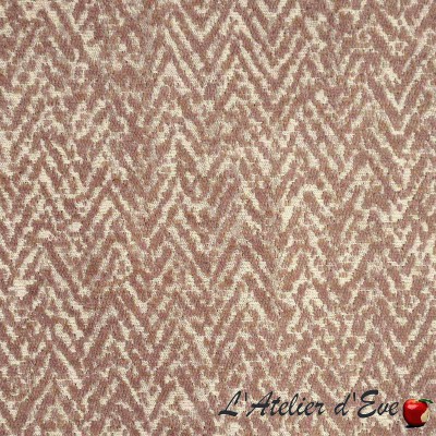 Recife vieux rose, tissu aquaclean ameublement et siège velours Casal