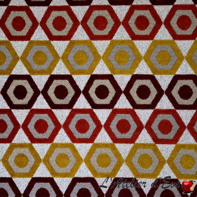 Manaus pêche des vignes, tissu jacquard lavable aquaclean Casal