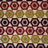Manaus multibleu, tissu jacquard lavable aquaclean Casal