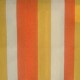 Bâche déperlante jaune/orange/blanc : toile extérieure rayée Le mètre