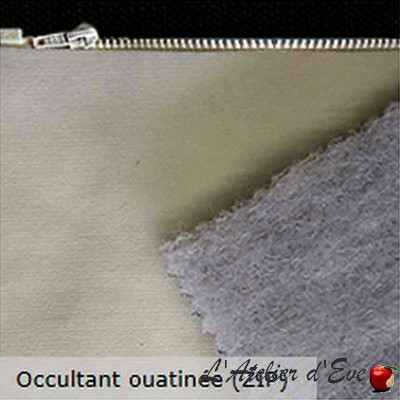 Doublure universelle non feu M1 occultante ouatinée avec zip Thevenon