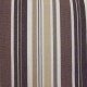 "Toile extérieure" rayé chocolat Bâche déperlante traitée téflon A101-86