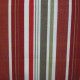"Toile extérieure" rayé rouge Bâche déperlante traitée téflon A101-88