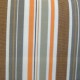 "Toile extérieure" rayé orange Bâche déperlante traitée téflon A101-82