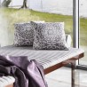 Chimera blu acciaio Tissu bleu motif tissé Casal