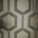 "Héxagone" ficelle Coupon 160x280cm tissu ameublement Thevenon