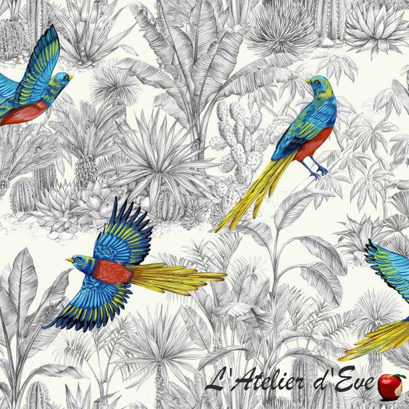 Bird Of Paradise Curtain Custom Eyelets Made In France
