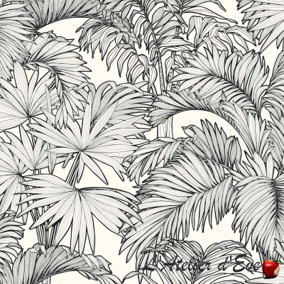 "Coco" Tissu coton fleuri grande largeur Thevenon