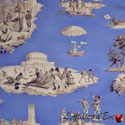 Toile de Jouy "Plaisirs d'hiver" Casal