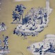 "Plaisirs d'hiver" beige Toile de jouy Patrimoine Casal