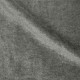Tissu ameublement velours uni gris perle lavable