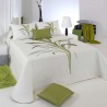 Couvre-lit -Lynette-verts- poly coton-Réversible-Reig Marti-C.04