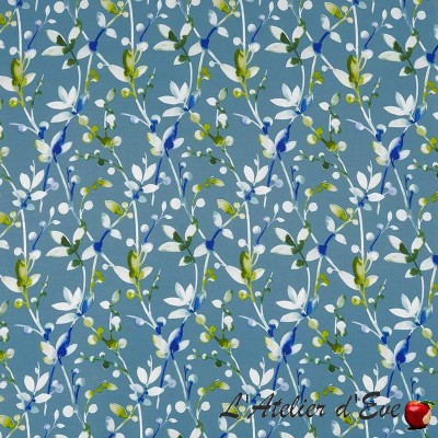 coupon-tissu-fleuri-ameublement-et-sièges-coton-prestigious
