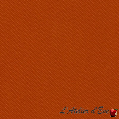 "Oscuratex 1111" orange - Tissu satin non feu grande largeur Bautex