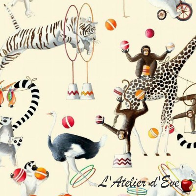 Tissu coton "Circus parade" Thevenon