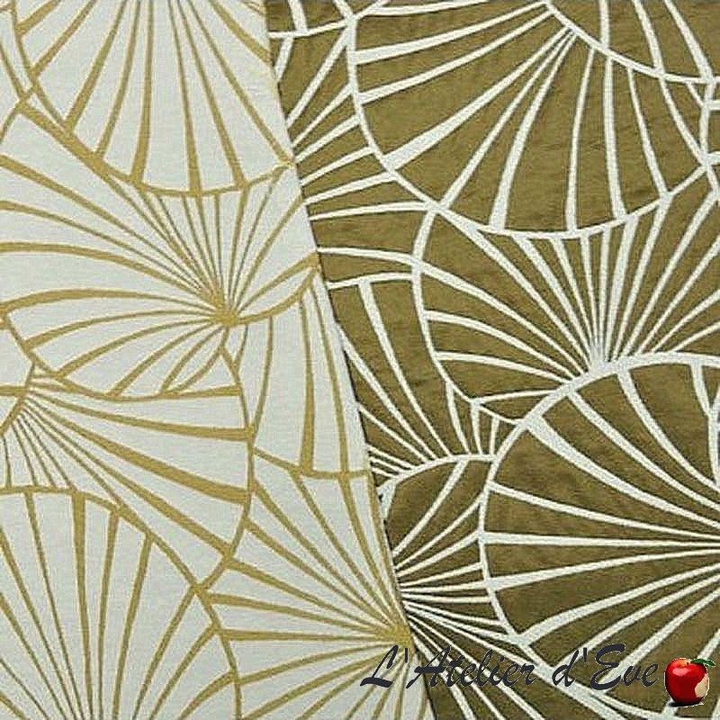 Tissu jacquard "Nymphéas" Thevenon