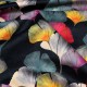 "Celine velours" fond noir Tissu ameublement velours Thevenon