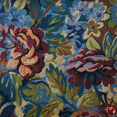 Tissu tapisserie fleurie "Vaujours" Casal