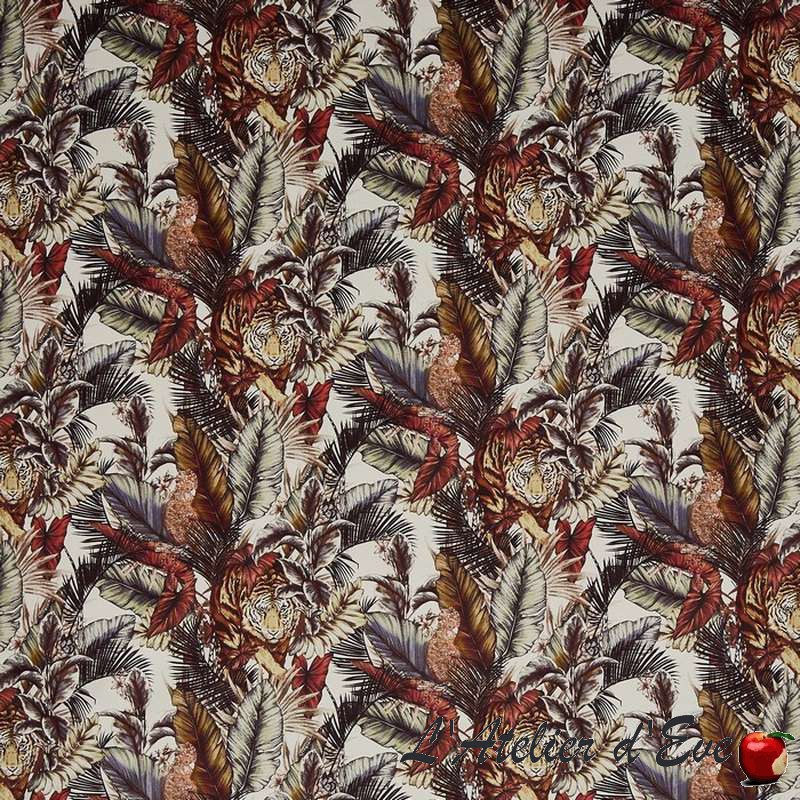 Bengal Tiger Twilight Fabric By Prestigious Textiles Super Soft Velvet 