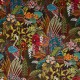 "Hidden Paradise" calypso Tissu velours fleuri ameublement Prestigious Textiles