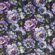 "Secret Oasis" violet Tissu velours ameublement fleuri Prestigious Textiles