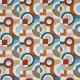 "Puzzle" Auburn Tissu ameublement coton lin Prestigious Textiles