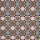 "Domino" tabasco Tissu ameublement coton lin Abstract Prestigious Textiles