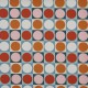 "Domino" auburn Tissu ameublement coton lin Abstract Prestigious Textiles