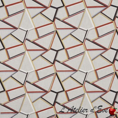 "Tétris" Tissu ameublement collection Abstract Prestigious Textiles