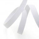 Soft elastic white flat width 5mm