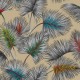 "Small palms" Thevenon floral coated fabric