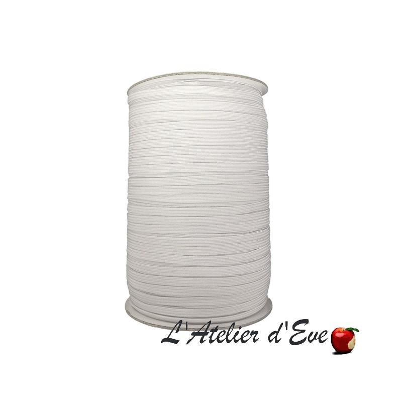 Promotion bobine 400m élastique souple blanc 5mm ME.05