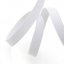 Elastique souple plat blanc largeur 7mm