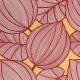 "Nuit Blanche" Toile de coton rouge fleurie Thevenon
