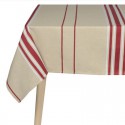 Nappe toile basque 160x250cm "Corda métis blanc" Fabrication Française