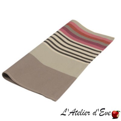 "Larrau" Serviette de table toile basque coton Made in France 50x50cm Artiga