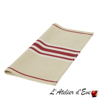 "Corda Metis BX / White" Basque canvas napkin Made in France 53x53cm Artiga