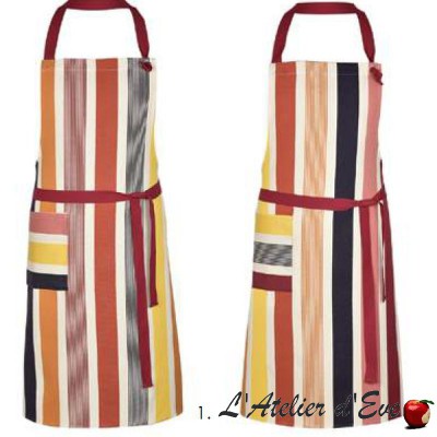 "Garlin ocre" Tablier coton Made in France Artiga