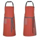 "Sauvelade brique" Tablier coton Made in France Artiga