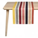 "Garlin ocre" Chemin de table toile basque Made in France Artiga