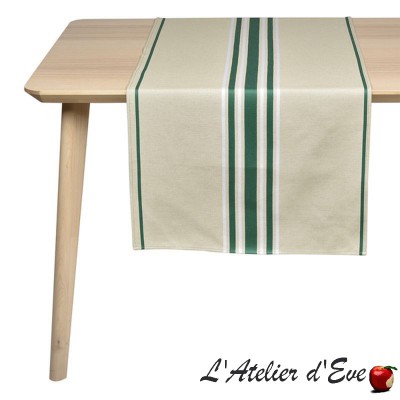 "Corda metis" Basque canvas table runner Made in France Artiga