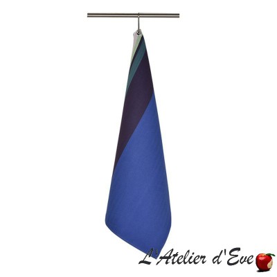 "Aroue" Torchon coton bio toile basque Made in France 75x50cm Artiga