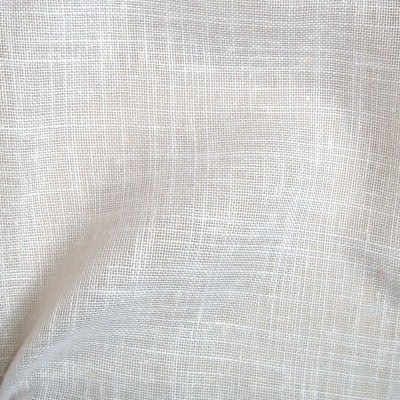 Etamine blanche voilage aspect lin sur mesure Thevenon