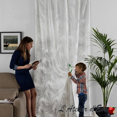 "Sarthi" Aquaclean sheer curtain Made in France Casal